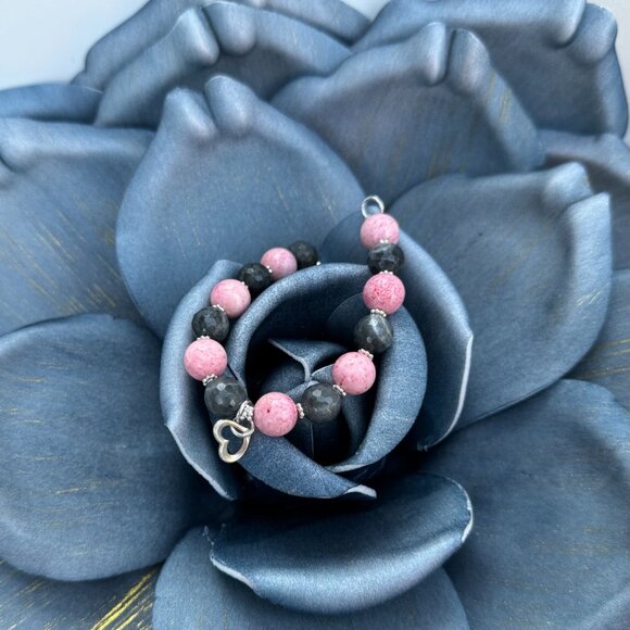 Silver Heart Hand Made Bracelet by Anwen - Picture 14 of 16